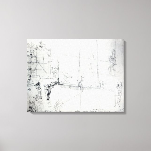 Toile Monter l'échafaudage devant la maison de Craig (Recto)