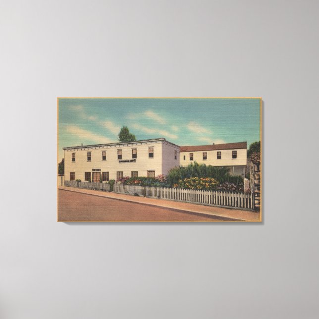 Toile Monterey, CA - Accueil de Robert Louis Stevenson (Recto)