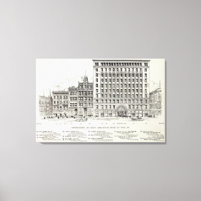 Toile Montgomery East side Bush et Pine (Recto)