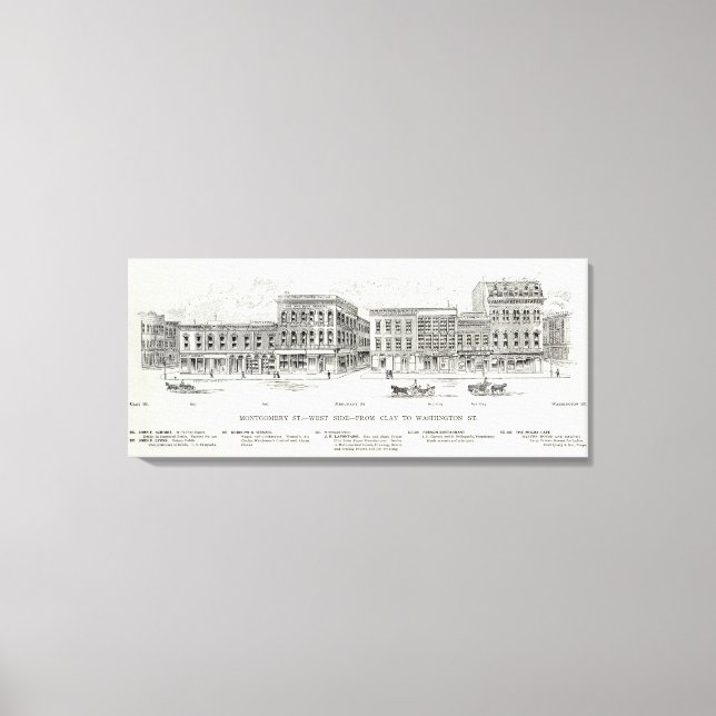Toile Montgomery West side Clay et Washington (Recto)