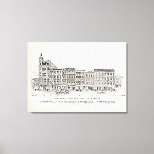 Toile Montgomery West side Sutter et Bush (Recto)