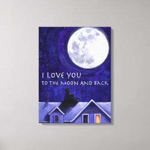 Toile Montre Lune