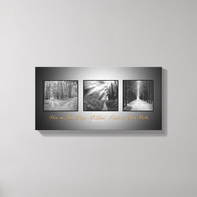 Toile Montrez-moi vos voies; ô Seigneur Enseignez-moi vo (Recto)