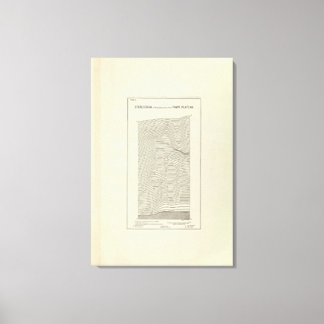 Toile Monts Stereogram Uinta (Recto)