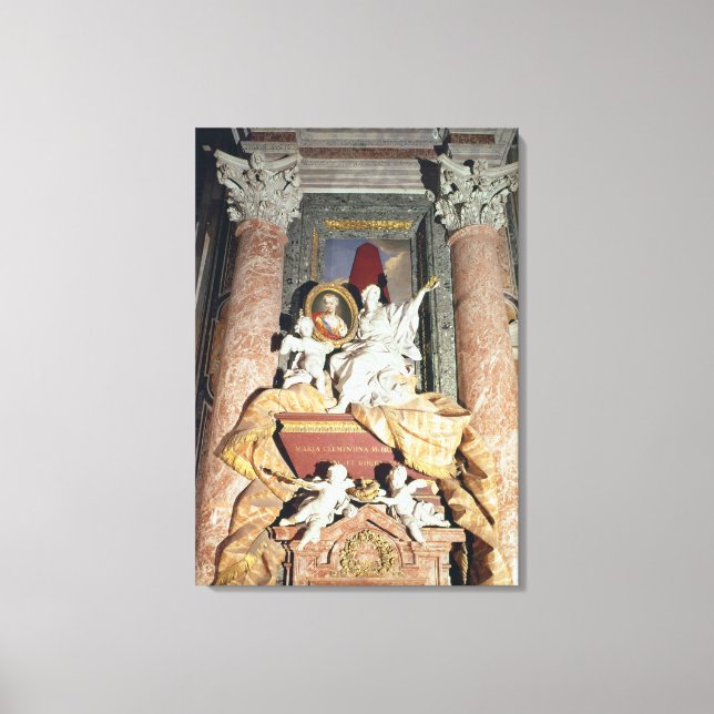 Toile Monument à Maria Clementina Sobieska 1739 (Recto)