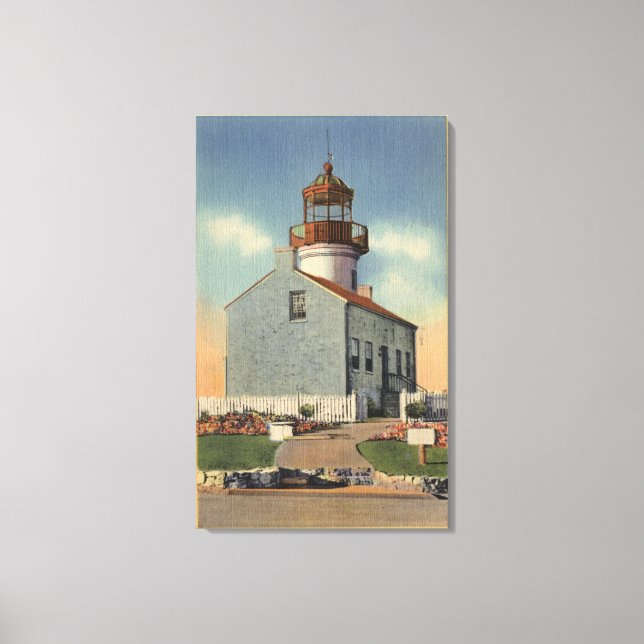 Toile Monument de Cabrillo Nat'l, phare de Point Loma (Recto)