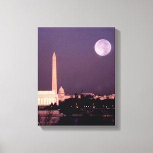 Toile Monument de Washington, le capitol et Jefferson