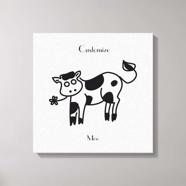 Toile Moo Cow Thunder_Cove (Recto)