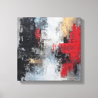 Toile Moody Deep Sea | Dramatic Expressionist Wave Canva