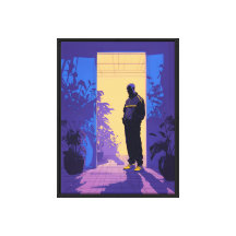 Moody Silhouette Mur Art - Esthétique moderne