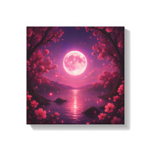 Moonlit Cherry Blossom Serenity