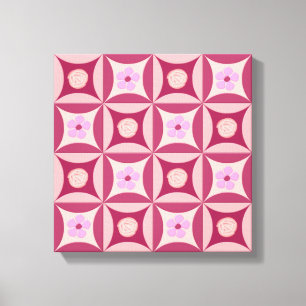 Toile MoonStone Rose et Cherry Flower dans la porte