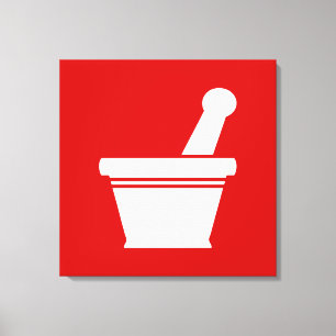 Toile Mortier et pilon