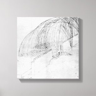 Toile Mortiers tirant des pierres sur un mur dans un for