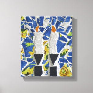 Toile Mosaïque de bougie
