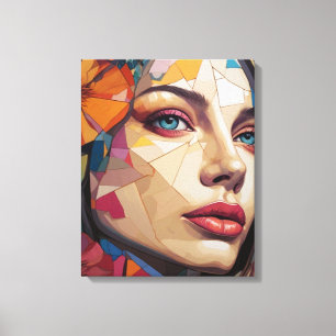 Toile Mosaïque de la Muse