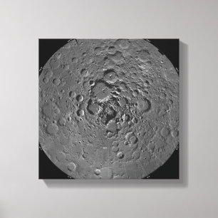 Toile Mosaïque lunaire de la région polaire du nord du