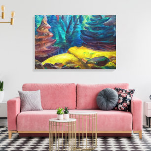 Toile Moss jaune   Emily Carr