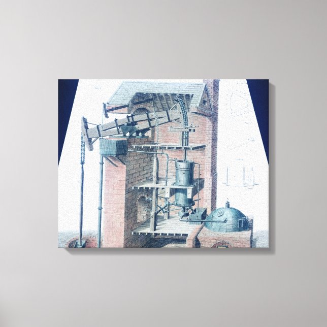Toile Moteur à vapeur atmosphérique (Recto)