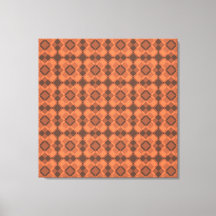 Motif à carreaux Argyle marron corail