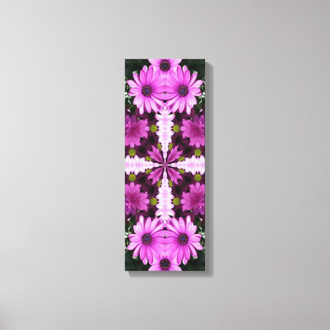 Toile Motif Abstrait de fleurs de marguerite violette (Recto)