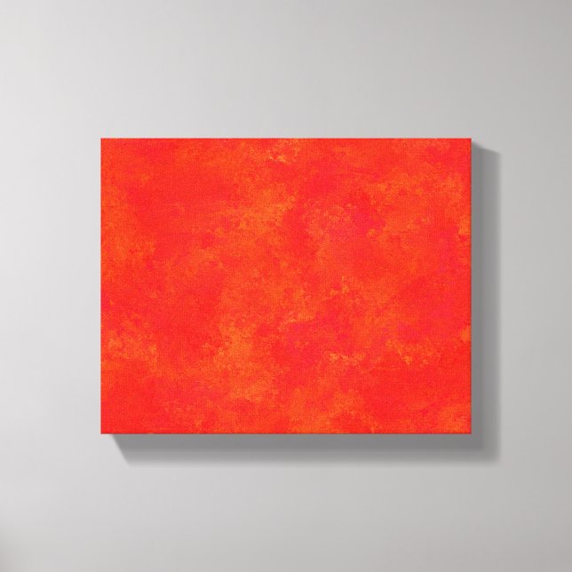 Toile Motif Abstrait rouge orange imprimé (Recto)