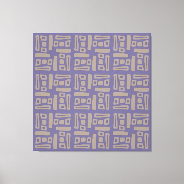 Toile Motif Abstrait Violet Élégant (Recto)