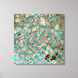 Toile Motif affligé d'Alice du pays des merveilles