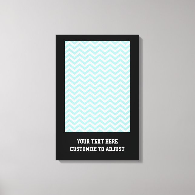 Toile Motif Aqua chevron (Recto)