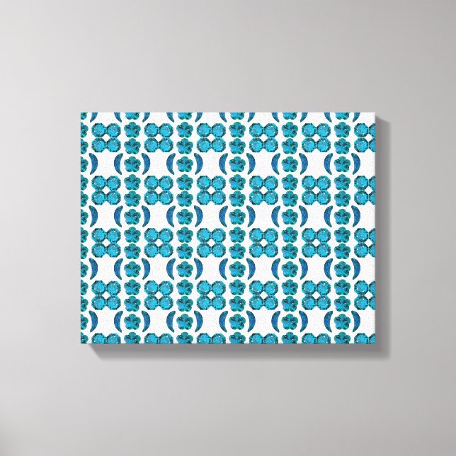 Toile Motif bleu ciel (Recto)