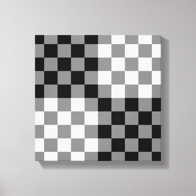 TOILE MOTIF CHECKERBOARD (Recto)
