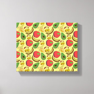 Toile Motif coloré aux fruits tropicaux sans soudure