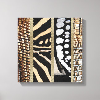 Toile Motif d'Afrique Abstraite