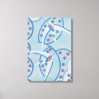 Toile Motif d'animaux d'oiseaux de pochoir de jazz Art D