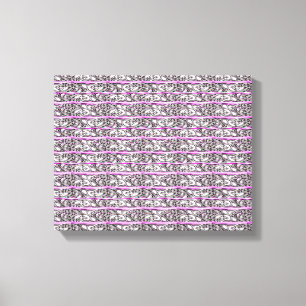 Toile Motif d'argent violet en fibre croisée