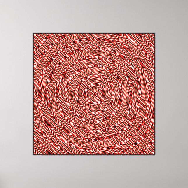 Toile Motif d'art de mandala de physique quantique  (Recto)