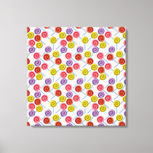 Toile Motif de bonbons   motif Lollies   lollipop 2