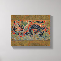 Motif de broderie en soie de dragon chinois antiqu