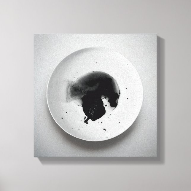 Toile Motif de café monochrome texture Art abstrait 11 (Recto)