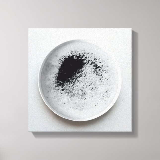 Toile Motif de café monochrome texture Art abstrait 12 (Recto)