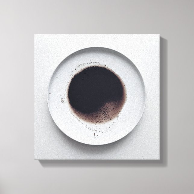 Toile Motif de café monochrome texture art abstrait 5 (Recto)