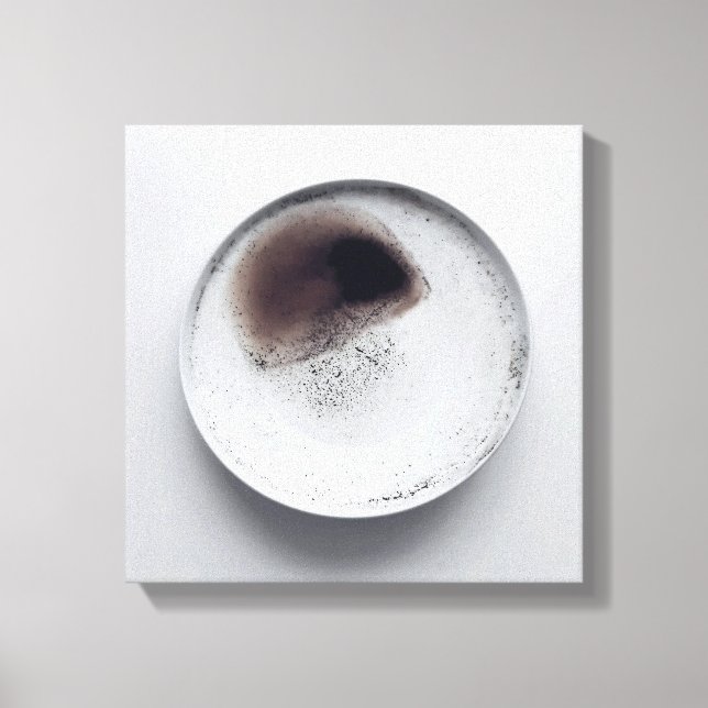 Toile Motif de café monochrome texture art abstrait 6 (Recto)