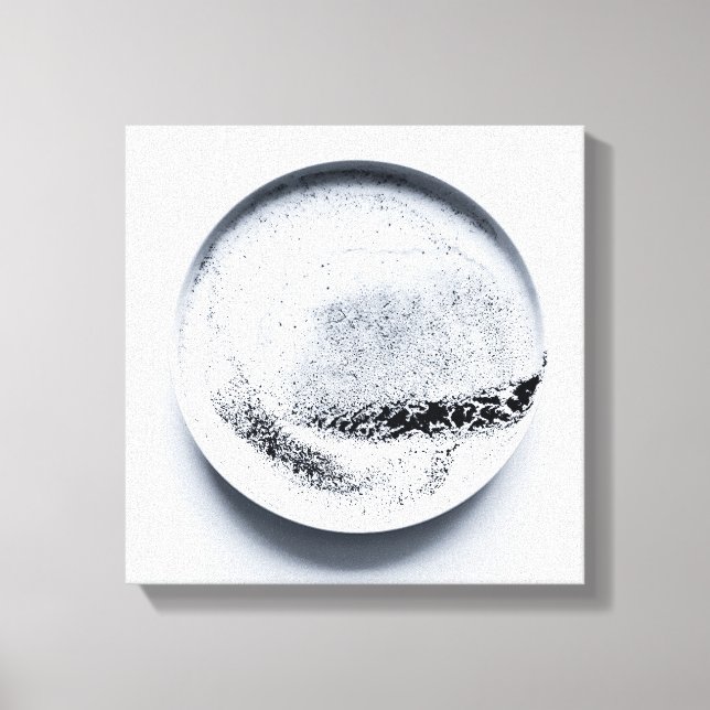 Toile Motif de café monochrome texture art abstrait 7 (Recto)