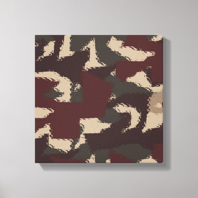 Toile Motif de camouflage militaire Abstrait (Recto)