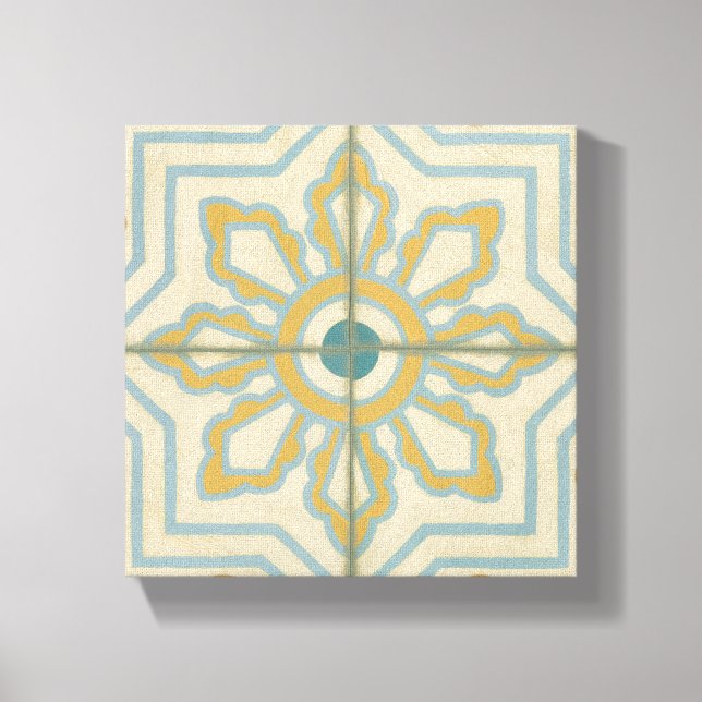 Toile Motif de carreaux décoratifs de l'ancien monde (Recto)