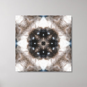 Toile Motif de chat siamois kaléidoscope aux yeux bleus