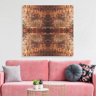 Toile Motif de conception de photo en gros plan de bois