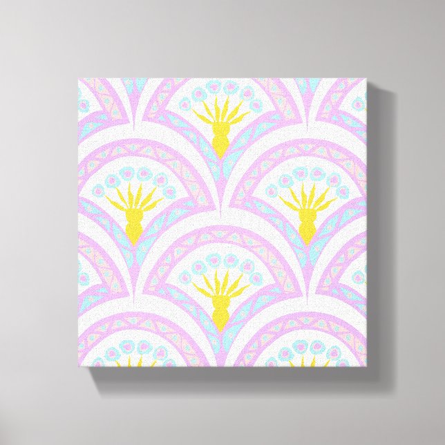 Toile Motif de coquille de couleur pastel (Recto)