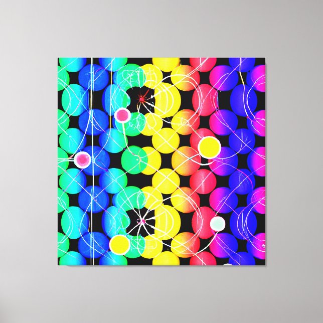 Toile Motif de couleurs vives (Recto)