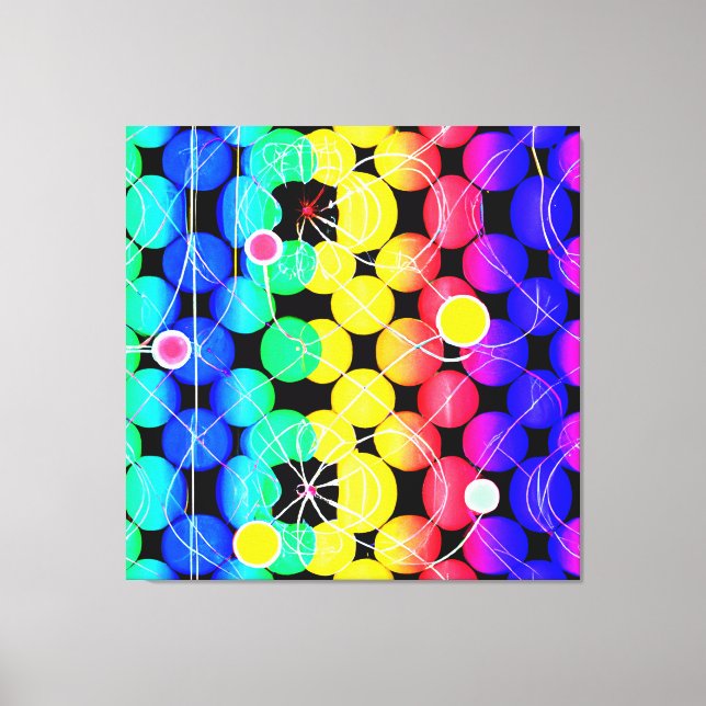 Toile Motif de couleurs vives (Recto)